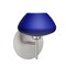 Besa Lighting Peri Mini Sconce, Blue Matte, Satin Nickel Finish, 1x40W Halogen 1SW-541087-SN - alternate 1